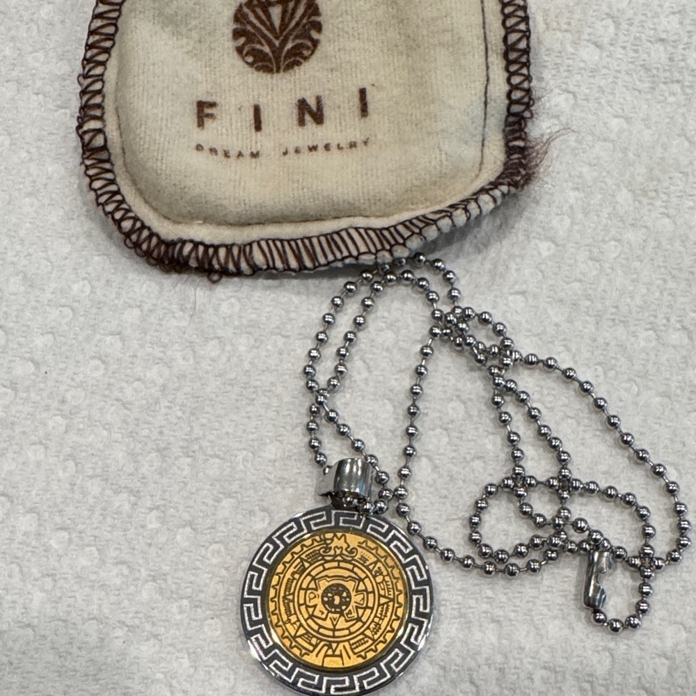 Silver and Gold Pendant Necklace